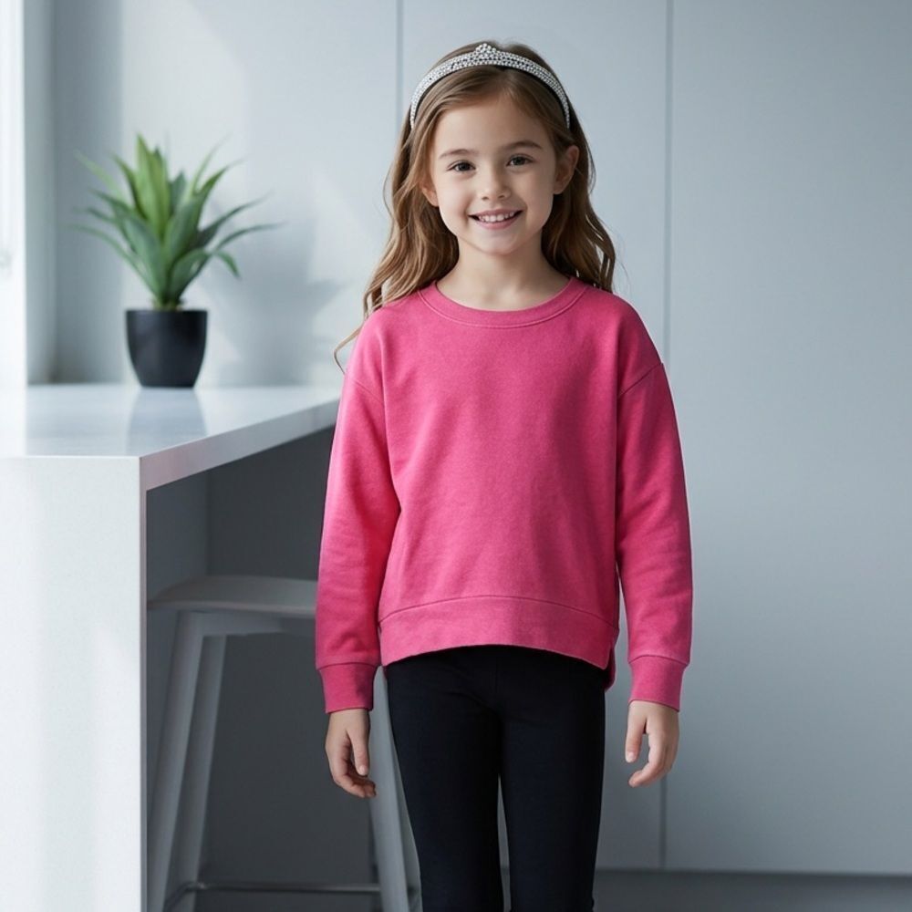 NWT Chaser Child/Girls Vintage Pink Long Sleeve Knit Top - Size 6